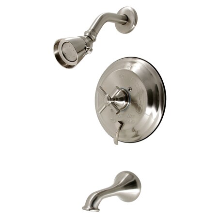 Kingston Brass SingleHandle Tub and Shower Faucet, Brushed Nickel KB36380EX